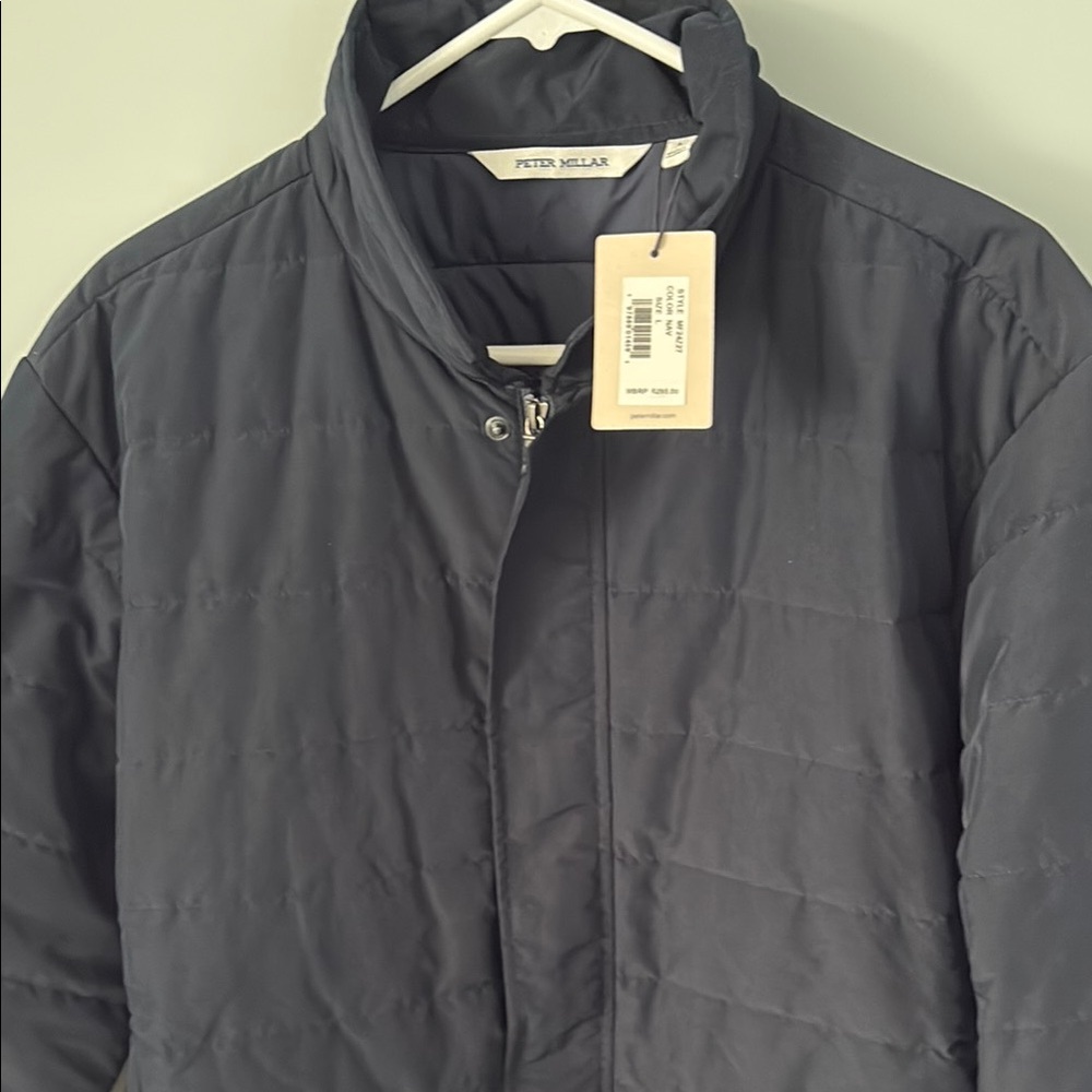 Peter Millar Navy  Puffer Jacket with Quilted Design size large